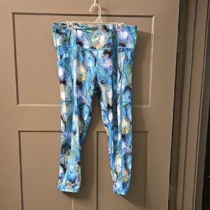CVG Peacock leggings capri
